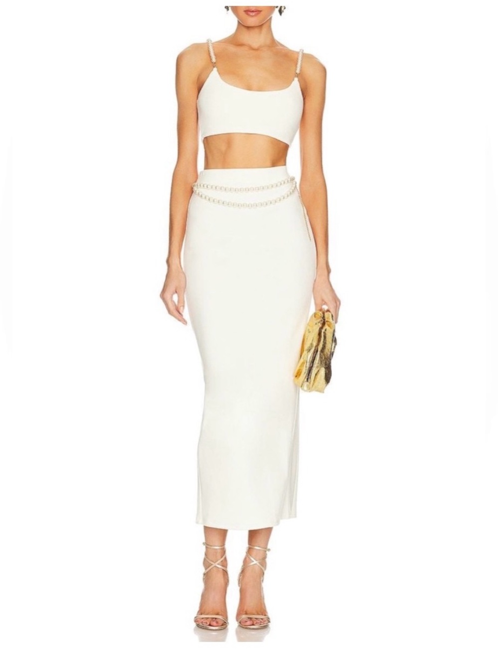Lovers + Friends Pearl Two Piece Midi Skirt Set